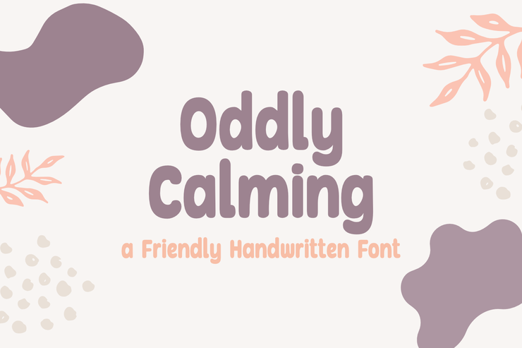 Oddly Calming字体 1