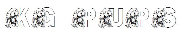 KG PUPS字体