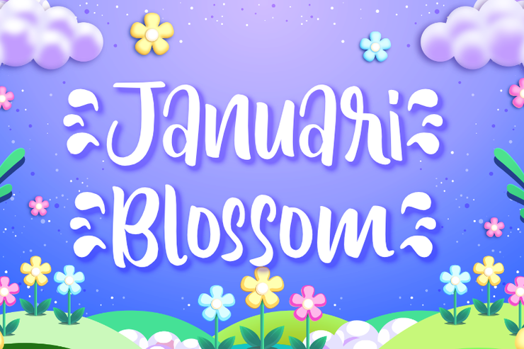 Januari Blossom字体 1