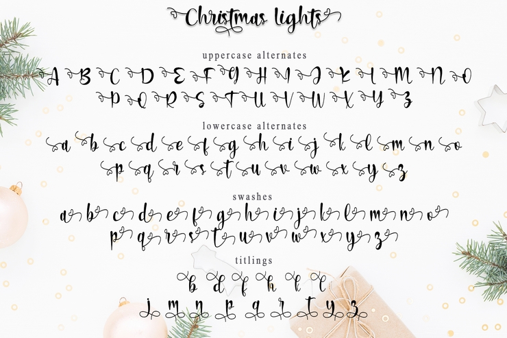 Christmas Lights _字体 8