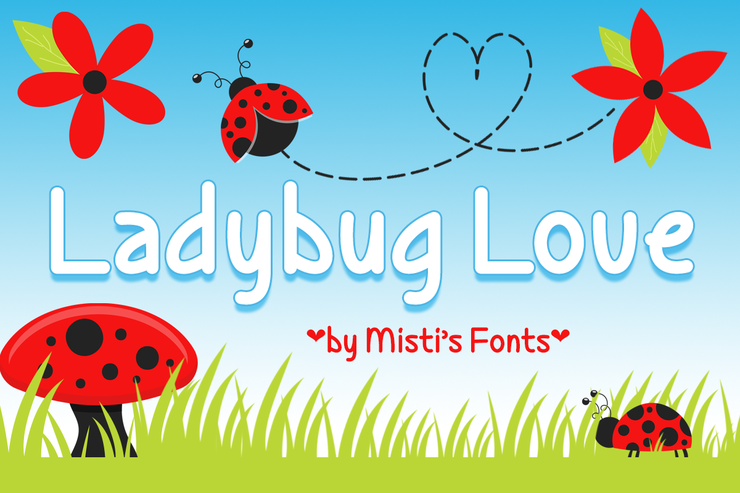 Ladybug Love字体 1