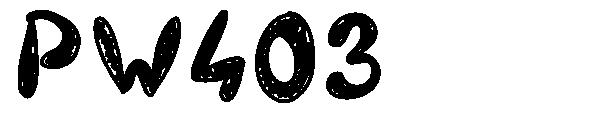 PW403字体