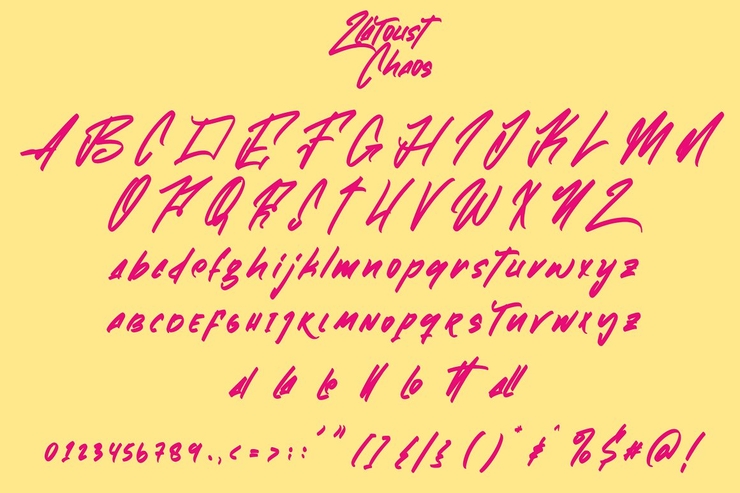 Zlatoust Chaos字体 3