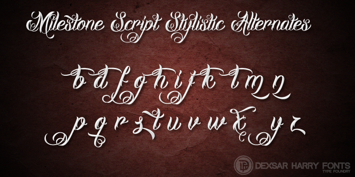 DHF Milestone Script字体 2