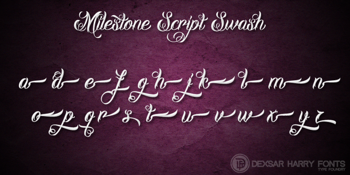 DHF Milestone Script字体 6