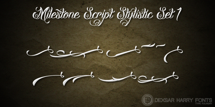 DHF Milestone Script字体 7