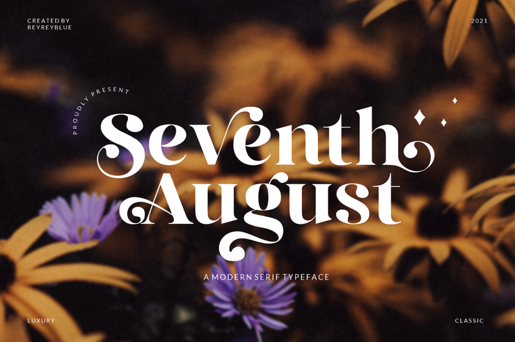 Seventh August字体 3