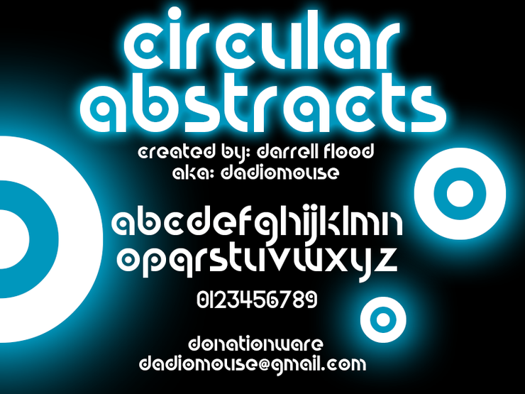 Circular Abstracts字体 1