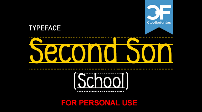 CF Second Son School字体 1