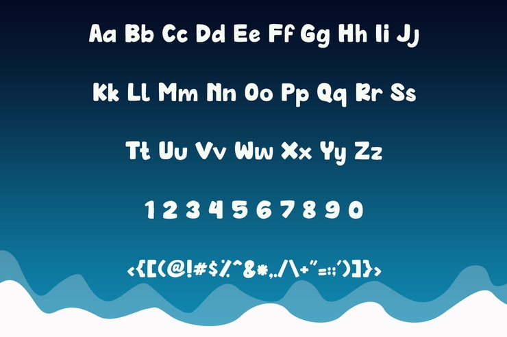 Morning Rainbow字体 3