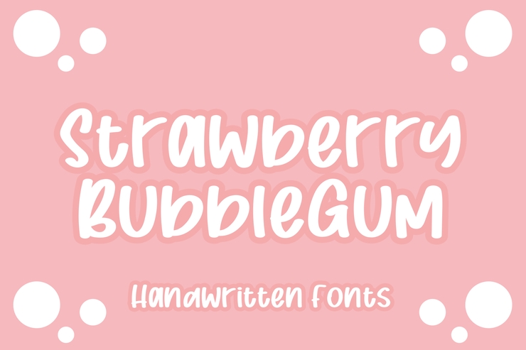 Strawberry Bubblegum字体 2