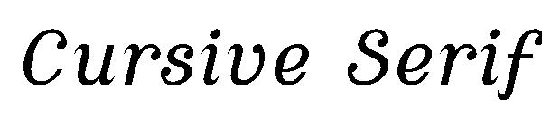 Cursive Serif字体