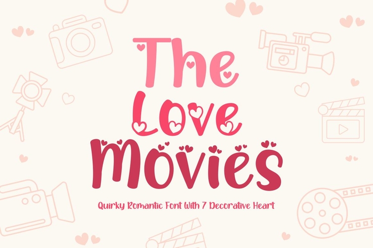 The Love Movies字体 1