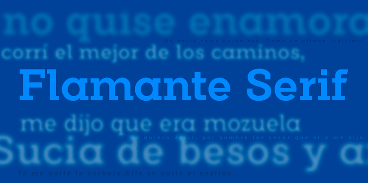 Flamante Serif字体 4