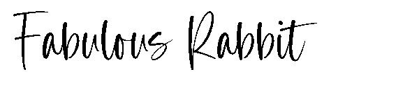 Fabulous Rabbit字体