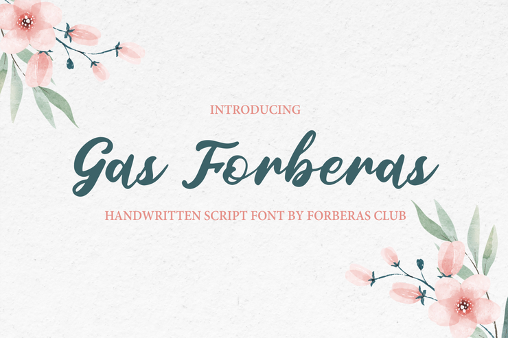 Gas Forberas字体 7