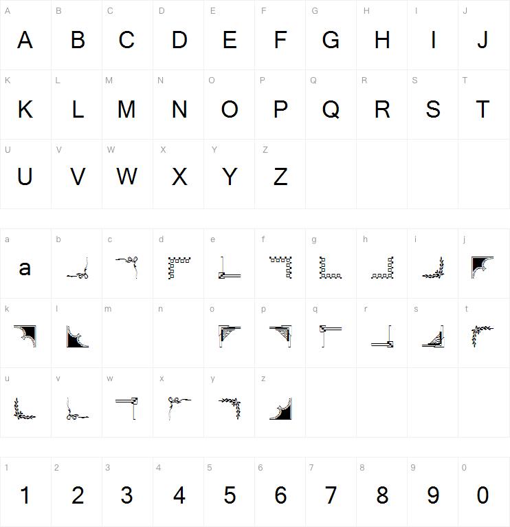 Vintage Decorative Corners 4字体