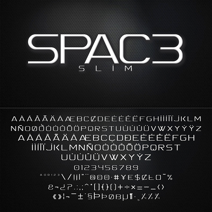 Spac3 字体 2