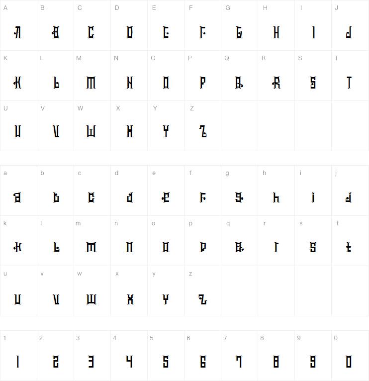 mucilage type字体