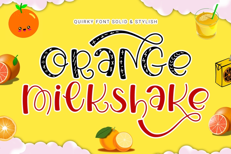 Orange Milkshake字体 1