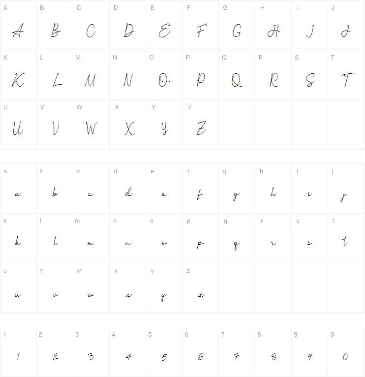 Ortisan Signature字体