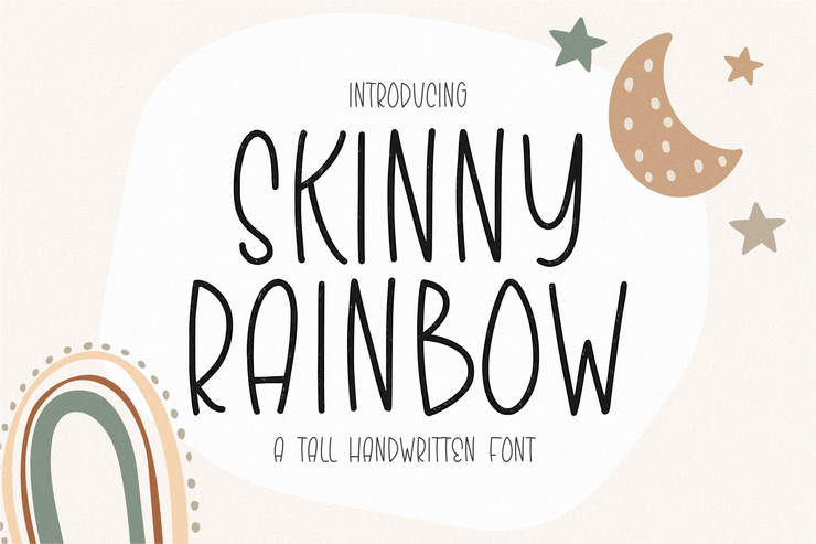 Skinny Rainbow字体 1