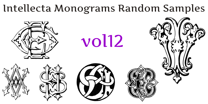 Intellecta Monograms Random Twelve字体 1