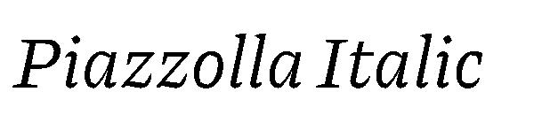 Piazzolla Italic字体