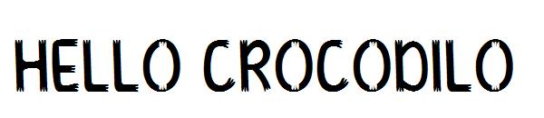 HELLO CROCODILO字体