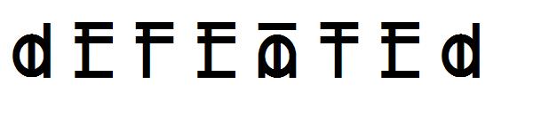 defeated字体