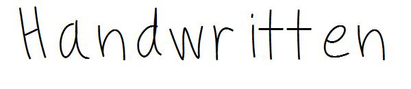 Handwritten字体