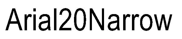 Arial20Narrow字体