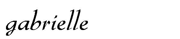 gabrielle字体