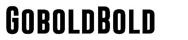 GoboldBold字体