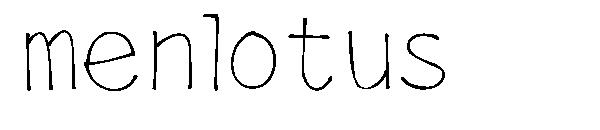 menlotus字体