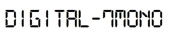 Digital-7Mono字体下载