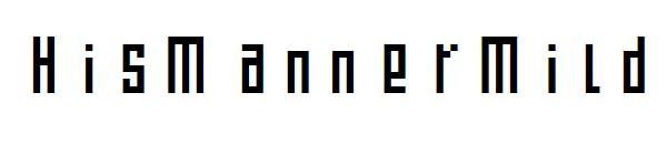 HisMannerMild字体