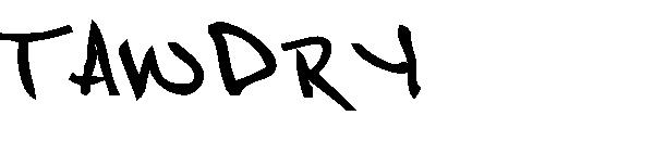 TAWDRY字体