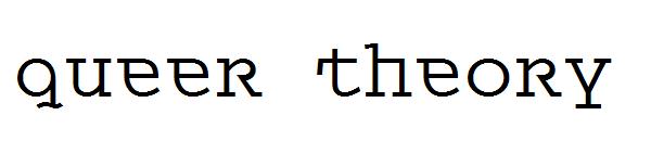 Queer Theory字体