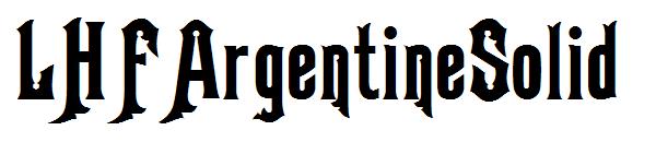 LHFArgentineSolid字体