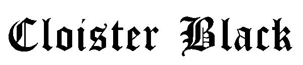 CloisterBlack字体