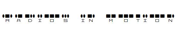 Radios in Motion字体