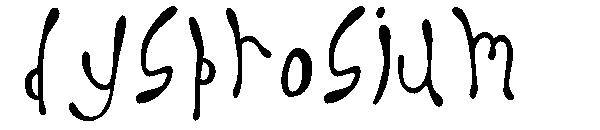 Dysprosium字体