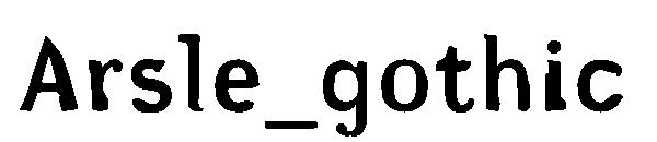 Arsle_gothic字体