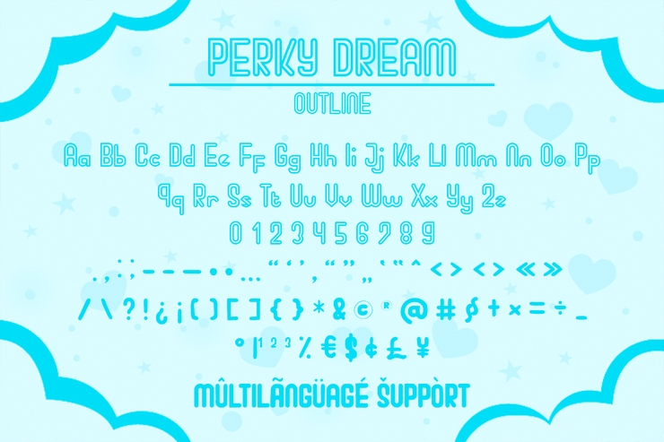 Perky Dream字体 7