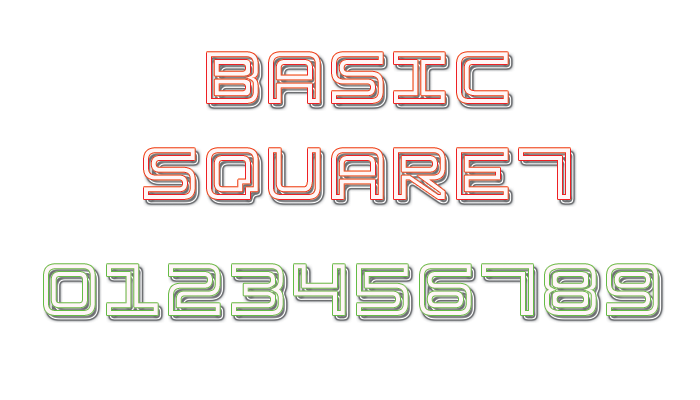 Basic Square 7字体 1