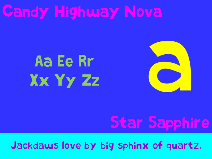 Candy Highway Nova字体 1