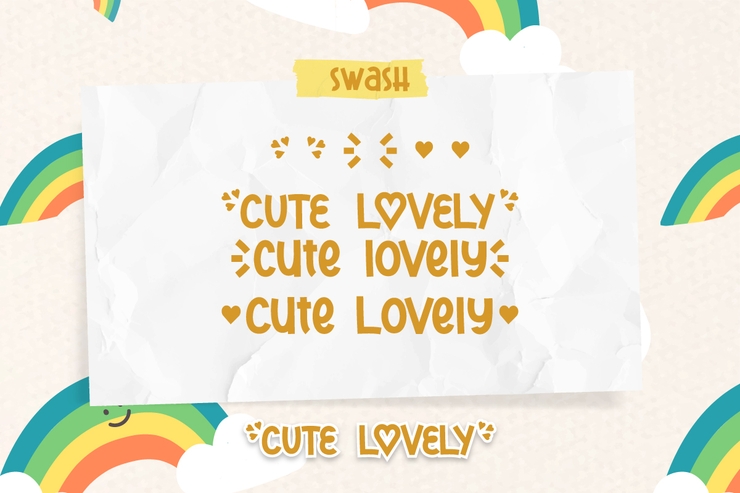 Cute Lovely字体 3