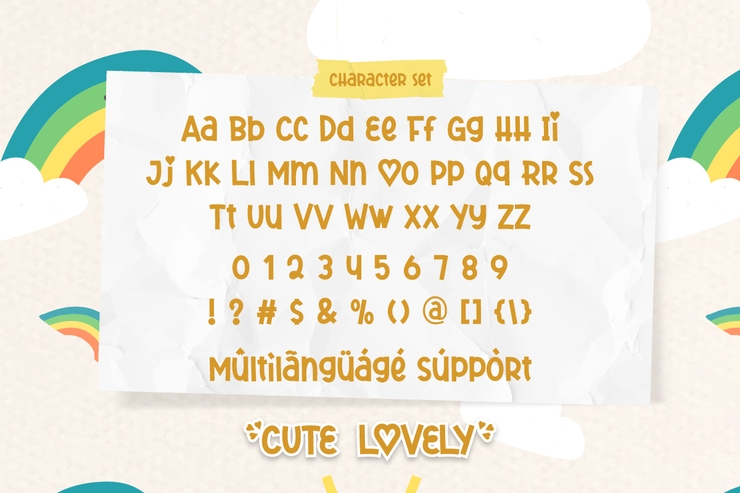 Cute Lovely字体 5