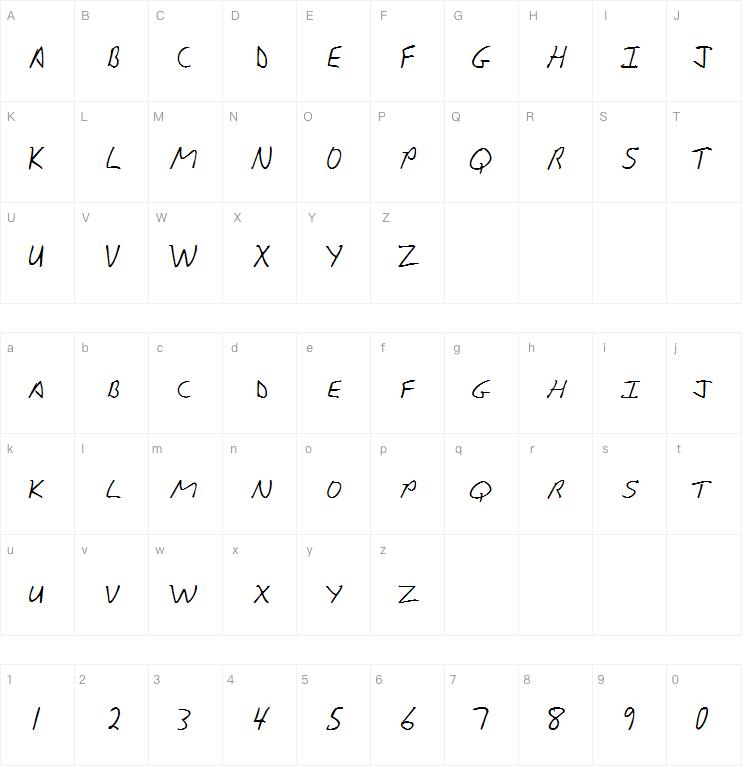 KG Sunny Afternoon字体